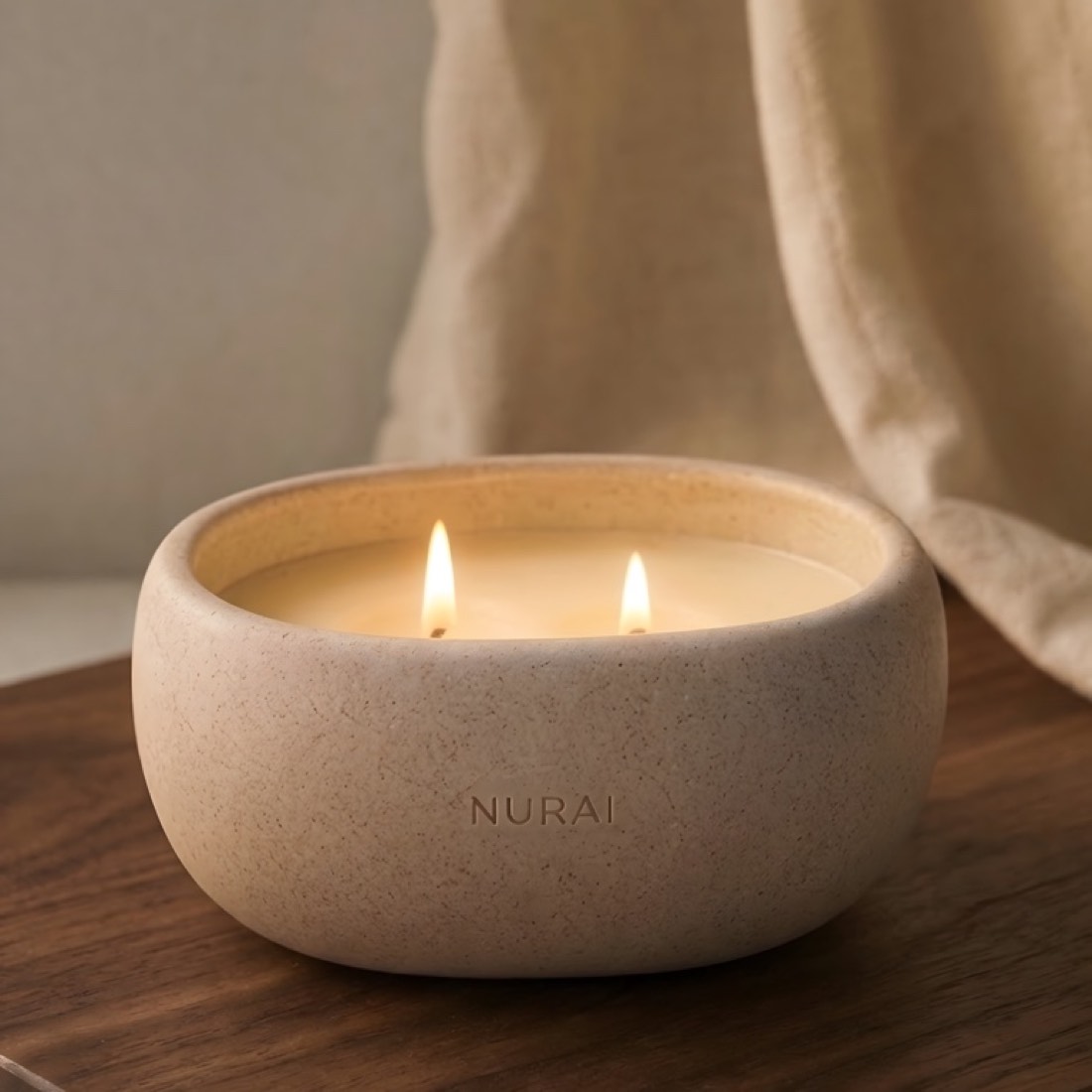 A low flame in a dim Copenhagen room, photographed on Portra by one window